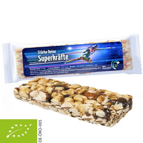 Bio NussMix Riegel Midi, 25g, Express Flowpack mit Etikett